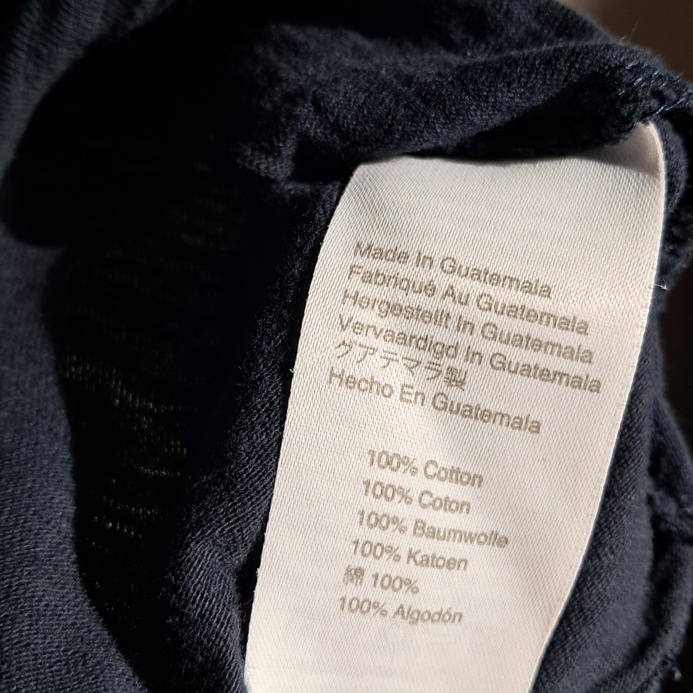 J. Crew Dark Blue Tee with Red Print - Picture 4 of 4
